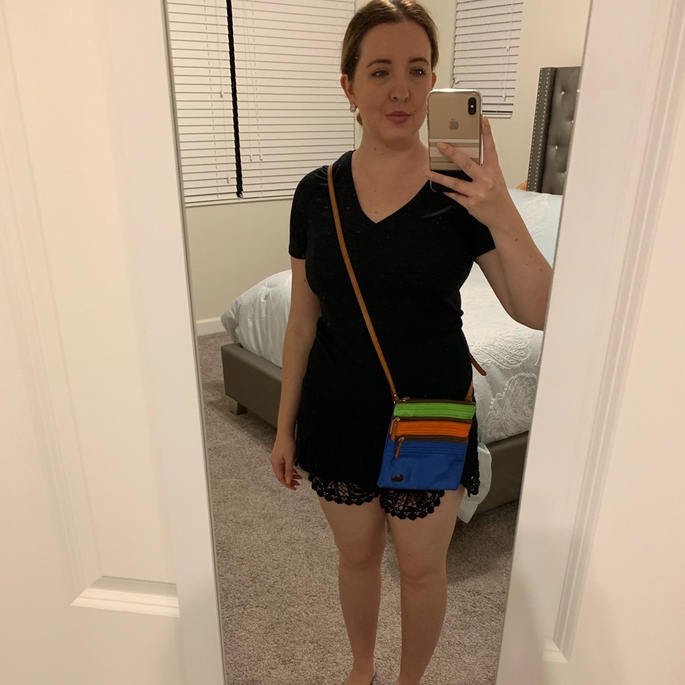Dooney & Bourke Tri-Color Nylon Crossbody!